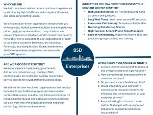 BSDE Prospect Overview BSDE Prospect Overview