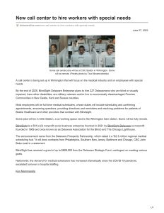 New_call_center_to_hire_workers_with_special_needs_DelawareLive